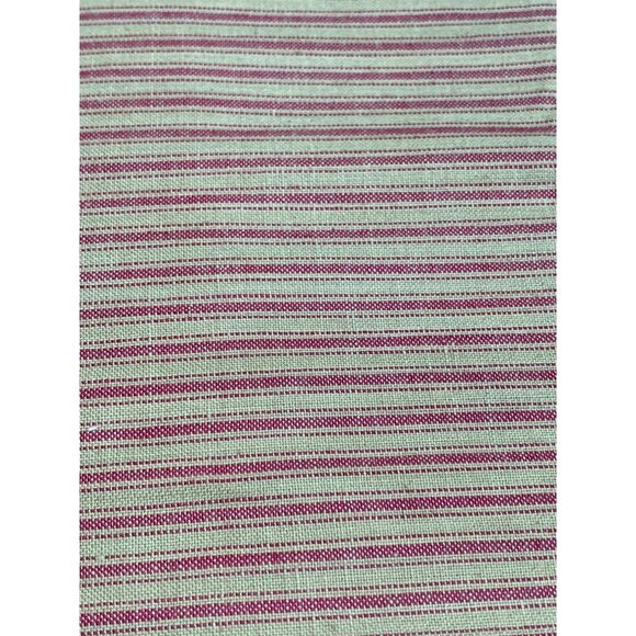Red & Beige Striped Cotton Fabric 1/2 yard 36" Wide Crafting & Sewing Quilting - Picture 3 of 5